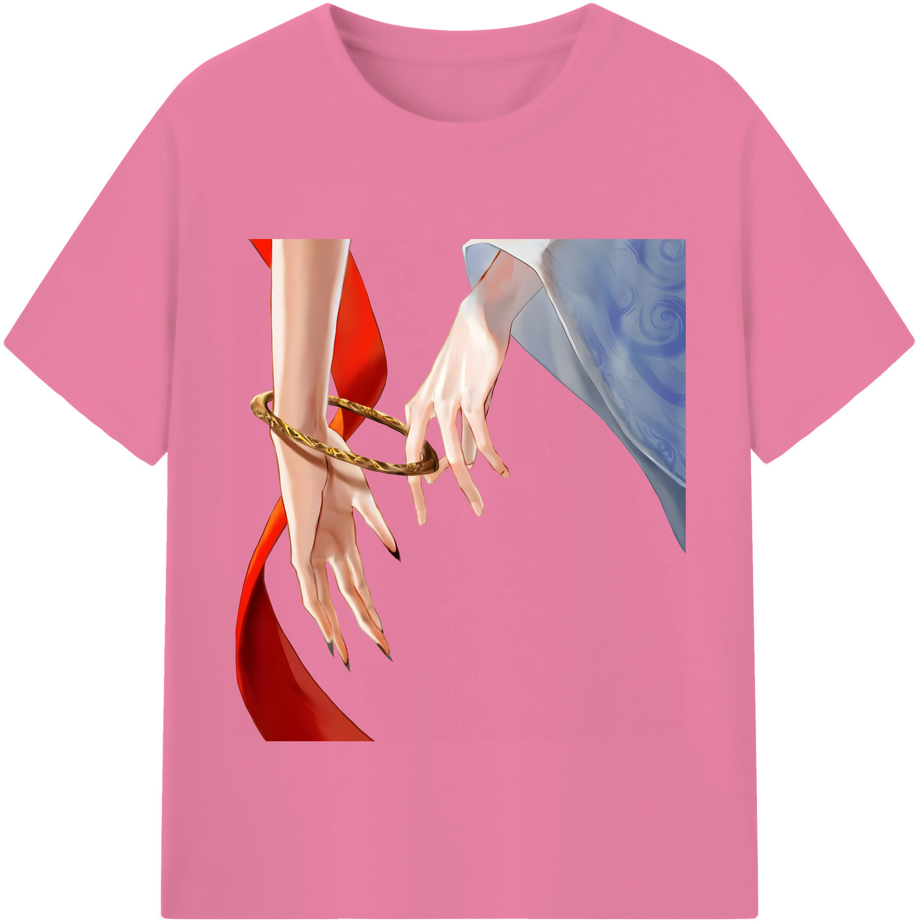 （画像用） Ne Zha 2 ナタ 魔童の大暴れ 綿100％半袖Tシャツ（フロントプリント）